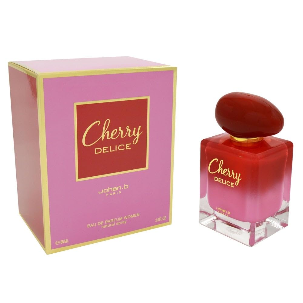 Johan B Cherry Delice Eau De Parfum Spray for Women - 2.8 Ounce Fragrance