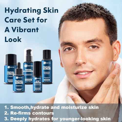 Skin Care for Men,Mens Anti-aging Skin Care Kit for Tigten,Firm & Hydrate Skin Facial Care Kit W/Retinol,Hyaluronic Acid,Men Christmas Brithday Fathers Valentines Gifts for Him Boyfriend Dad Husband