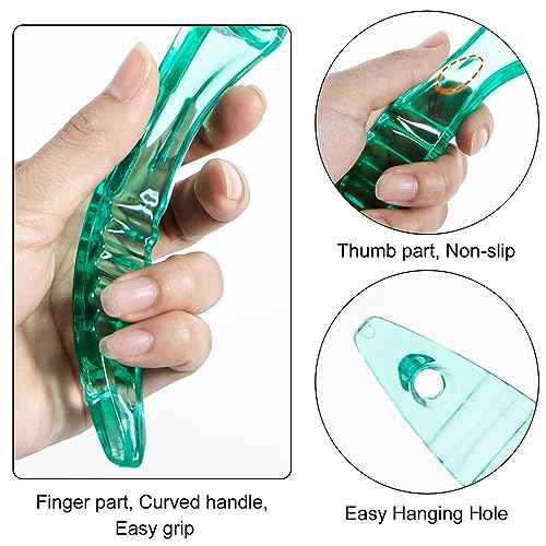 2 Pcs Foot Brush for Shower with Handle 2 in 1, Ooloveminso Large Foot Pumice Stone Brush Scrubber Foot File Calluses Remove Suitable for Horniness Foot Spa, Foot Care Smooth Skin (Green)