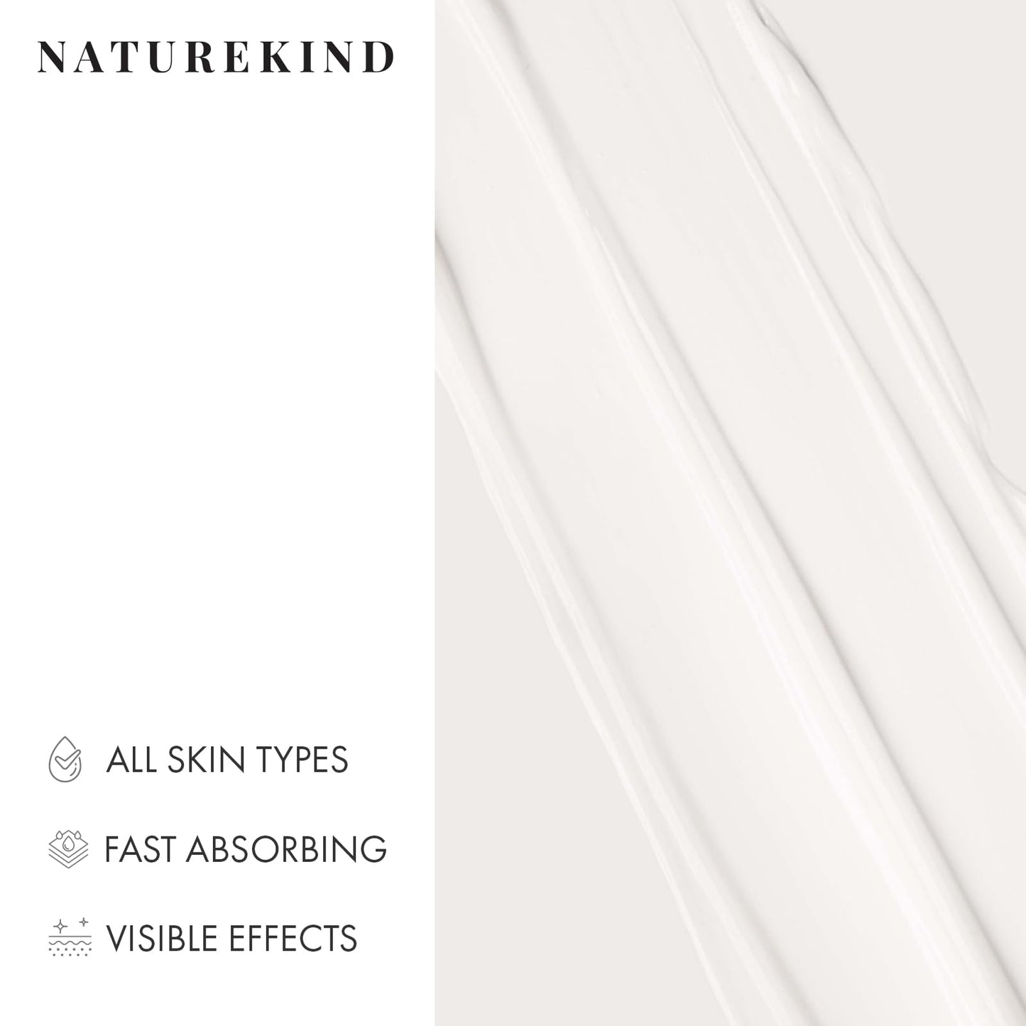 NATUREKIND Intense Lifting Neck Cream, Advanced Skin Care with Hyaluronic Acid, Collagen and Shea Butter for Neck Firming and Tightening, 50g, 1.76 oz.