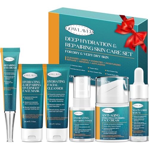 Skin Care Set for Teens Women,Anti-Aging Deeply Hydrates Repairs Skincare Gift Set for All Skin,Facial Skin Care Products Routine Kit Christmas Beauty Gift Set for Women