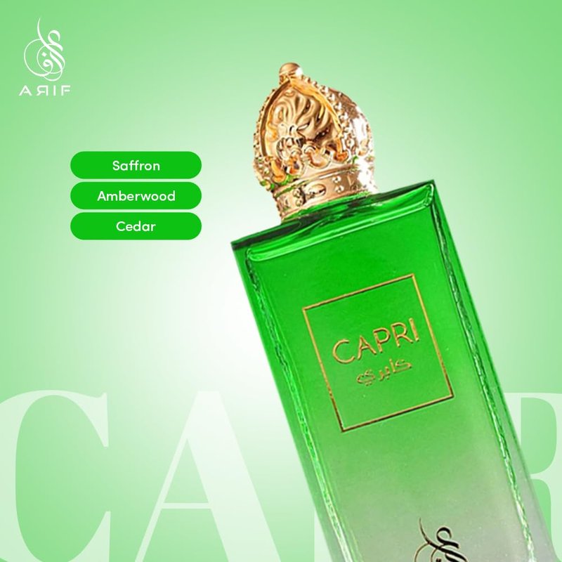 Capri Perfume for Women | Fresh Aromatic Fragrance with Litchi, Jasmine & Turkish Rose - 3.4 oz Eau de Parfum