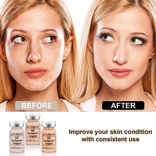 BB Facial Glow Starter Kit Hydration Serum Foundation Skincare Mix 0.27oz Hydration Ampoule and Essence Foundation 12 Vials Glow Pigment Skincare Kit (Mix color)