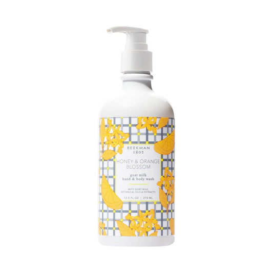 Beekman 1802 Goat Milk Hand Soap – Moisturizing Body Wash & Liquid Hand Soap for Sensitive Skin, Hand & Body Wash, Natural Soap with Goat Milk & Aloe, Cruelty Free – Honey & Orange Blossom 12.5 fl oz