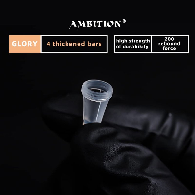 Ambition Glory Tattoo Cartridges 9RL Bugpin Needles - 0.3mm Round Liner for Rotary Machines | 50 Pack