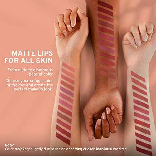 Matte Lipstick Set - 12-Piece Lip Crayon Set With Nude, Pink, Mauve & Red Shades - Waterproof, Long-Wearing Smudge Proof Lipstick Formula with Rich Colors & Pigments