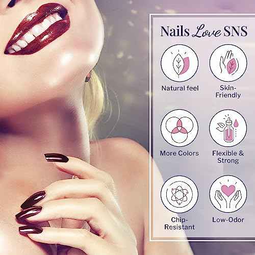 SNS Nail Dip Powder, Gelous Color Dipping Powder - You've Got It All (Purple/Plum), EE05 - Long-Lasting Acrylic Nail Color & Polish Lasts 14 Days - Low-Odor & No UV Lamp - 1 Oz