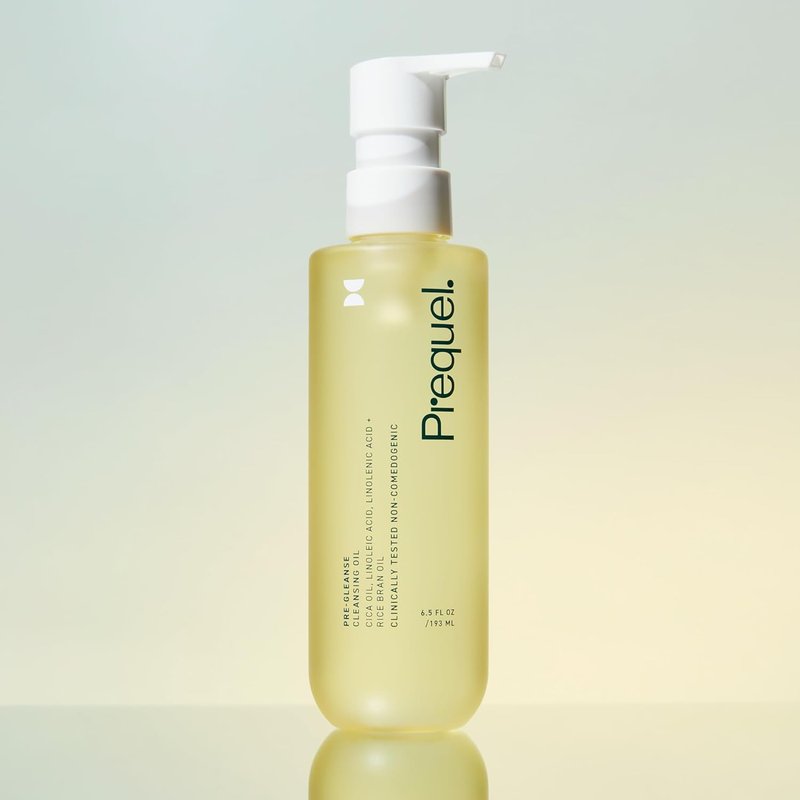 Prequel Skin Pre-Gleanse Oil Cleanser - Gentle Double Cleansing Oil with Cica | 6.5oz for All Skin Types