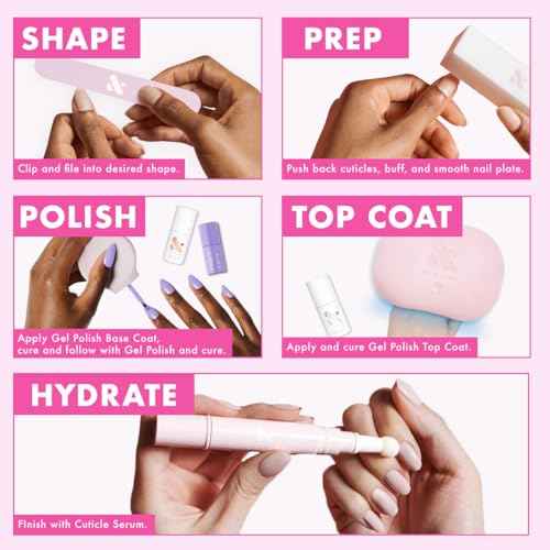 Olive & June Gel Polish | UV LED Nail Lamp Needed | Long Lasting Formula | Up to 21 Days of Wear | Damage-Free Removal | Salon-Quality Manicure, Pedicure at Home | Obsessed | Dark Ruby