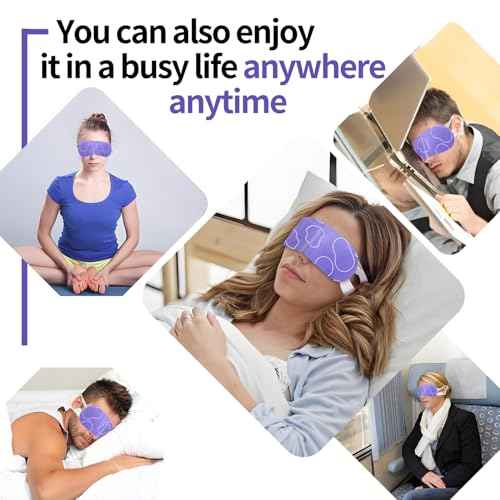 48 Packs Steam Eye Mask for Dry Eyes, Warm Compress Eye Mask, Self Heating Eye Masks Help for Dark Circles, Puffy Eyes, Disposable Heated Eyes Mask for Sleeping Relief Stress Eye Fatigue