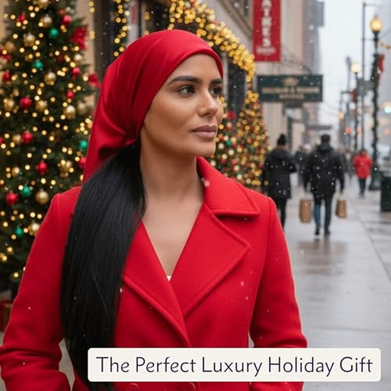 Mulberry Park Silks 100% Silk Head Scarf 36" - 19 Momme Women's Hair Wrap for Sleeping, Reduce Damage, Wear Day & Night