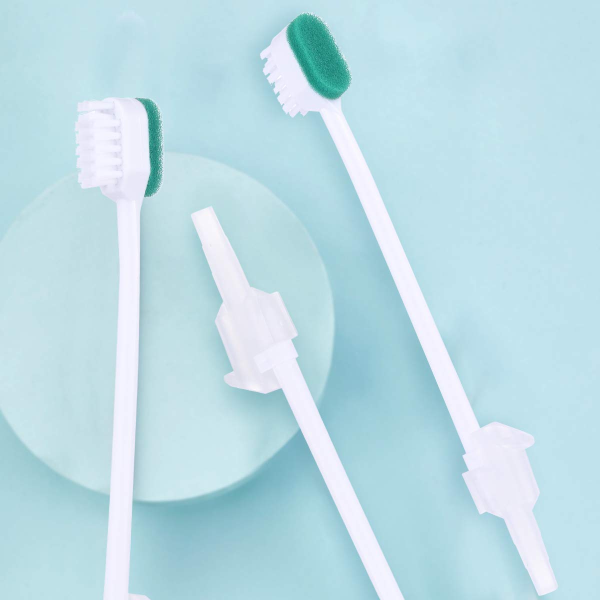 wellgler Oral Care Single Use Suction Swab Toothbrush（20pcs）