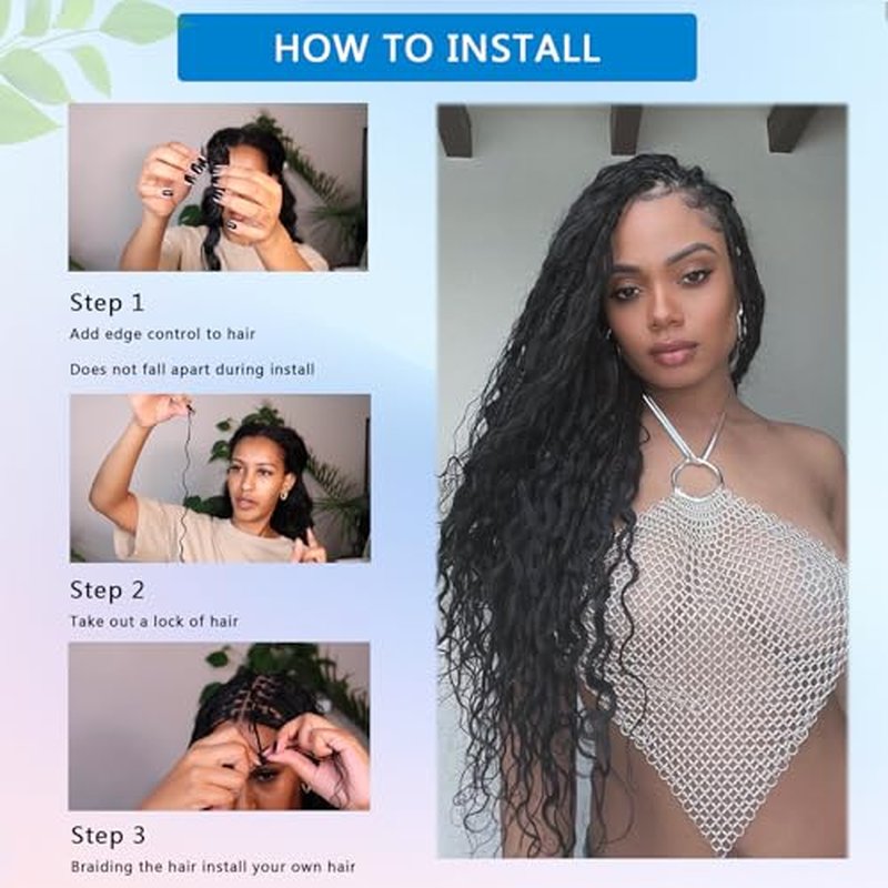 Human Braiding Hair 20 Inch Deep Water Wave Bulk Human Hair for Braiding 12A Brazilian Virgin Curly Hair for Boho Braids Wet and Wavy No Weft 2 Bundles 100g Hair Extensions