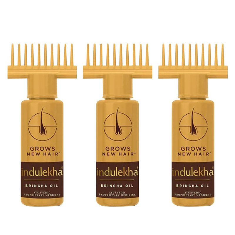 Indulekha Bringha Complete Hair Care Oil 100ml (Pack of 3)