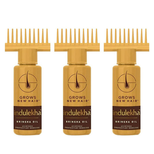Indulekha Bringha Complete Hair Care Oil 100ml (Pack of 3)
