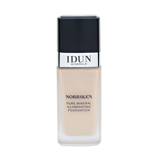 IDUN Minerals Liquid Norrsken Foundation - Silky Smooth Coverage - Luminous, Dewy Finish for Dry and Dull Skin - Water Resistant and Vegan Makeup - 201 Jorunn - Neutral Extra Light - 1.01 oz