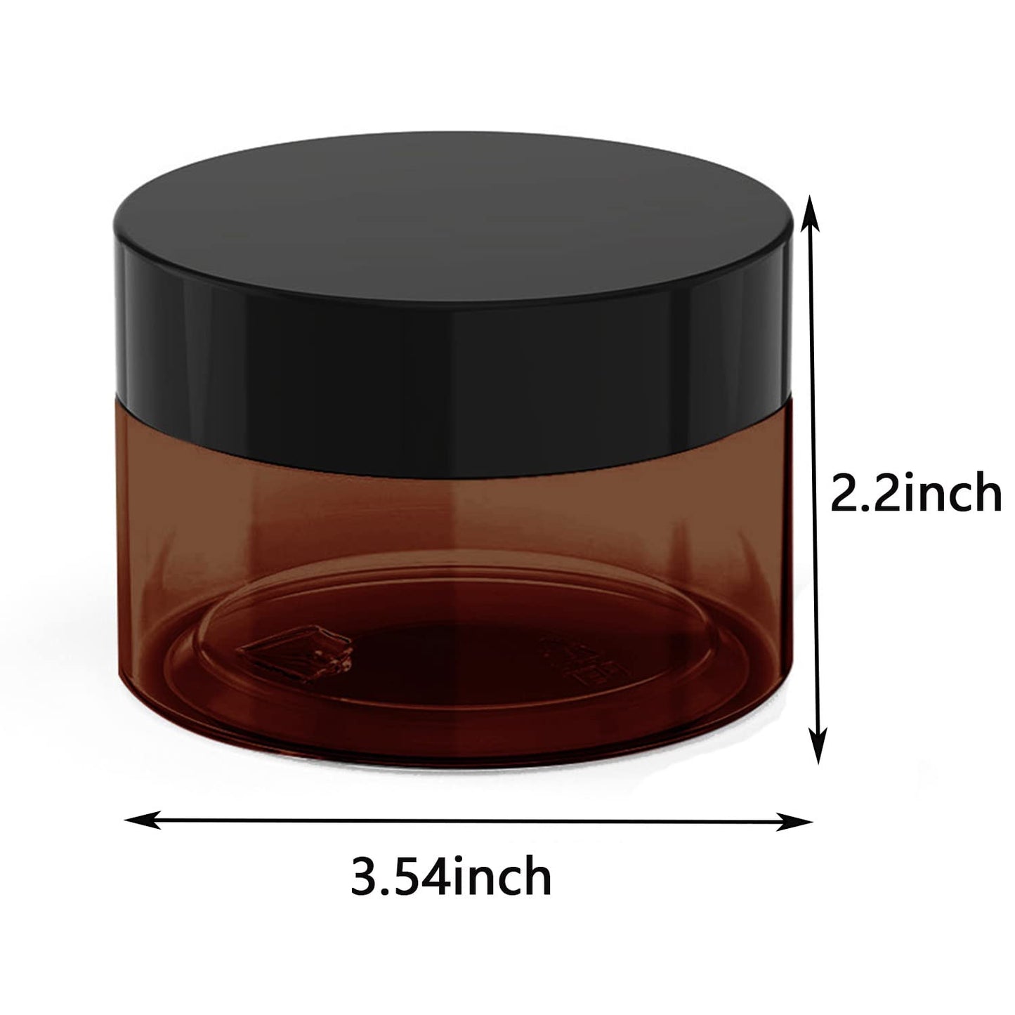 8 oz Plastic Cosmetic Jars for Lotion, ointment, Beauty Products 12 Pcs