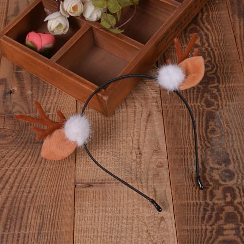 Christmas Reindeer Antler Headband Christmas tree Hair Clips Deer Headband Hair Accessories