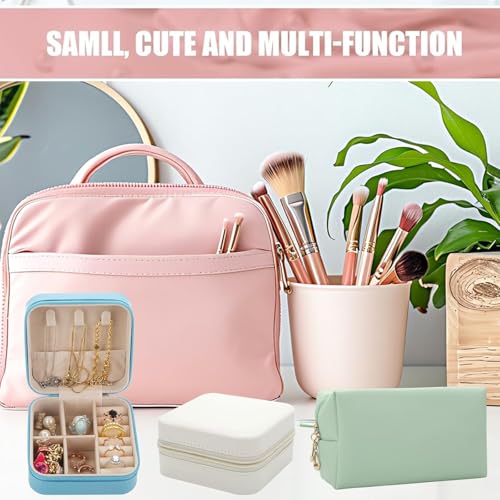 Bridesmaid Proposal Gifts Letter Cosmetic makeup bag bulk for Wedding Party Favors Bachelorette party decorations Toiletry Organizer Bag Makeup Case Gift (6, sage green)
