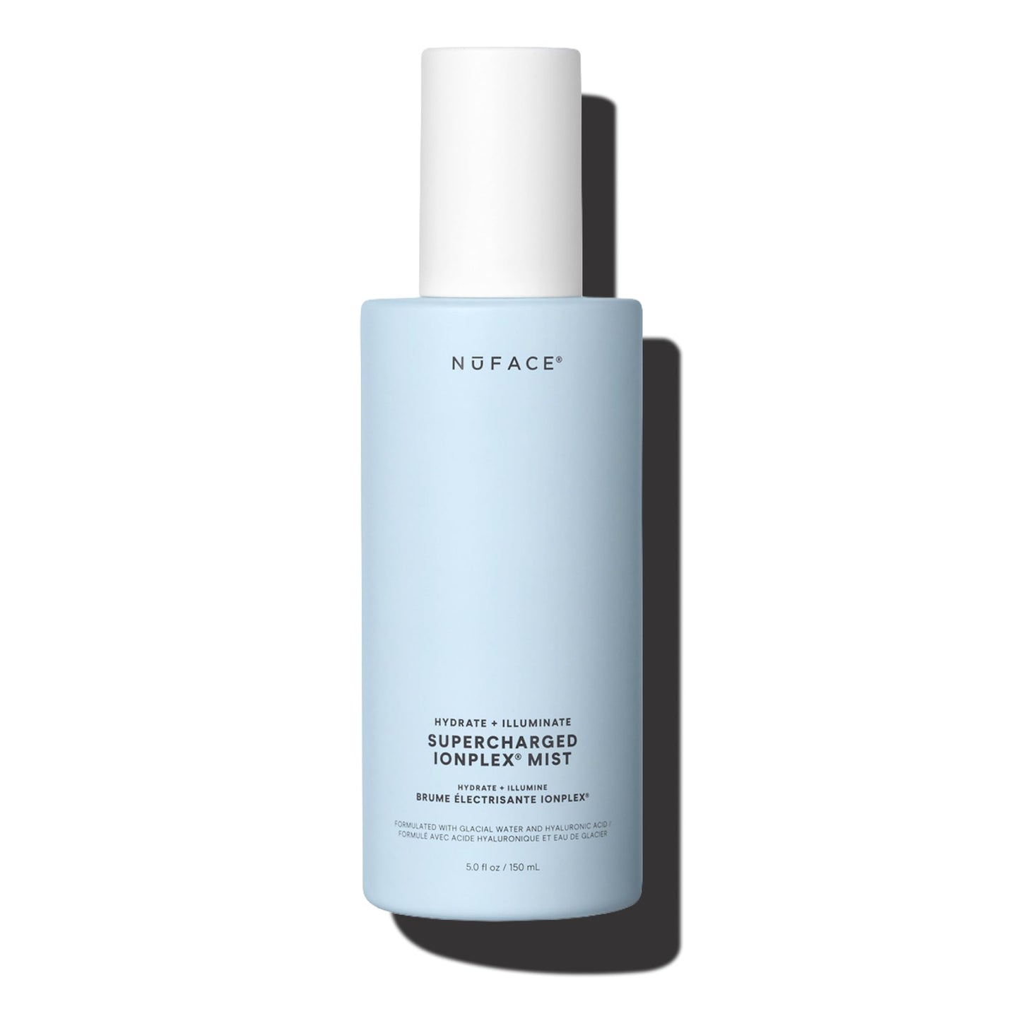 NuFACE Supercharged IonPlex Facial Mist - 3-in-1 Ultra-Fine Hydrating Face Mist & Pore Minimizer with Hyaluronic Acid + IonPlex Technology to Lock in Moisture and Enhance Microcurrent Treatment (5 oz)