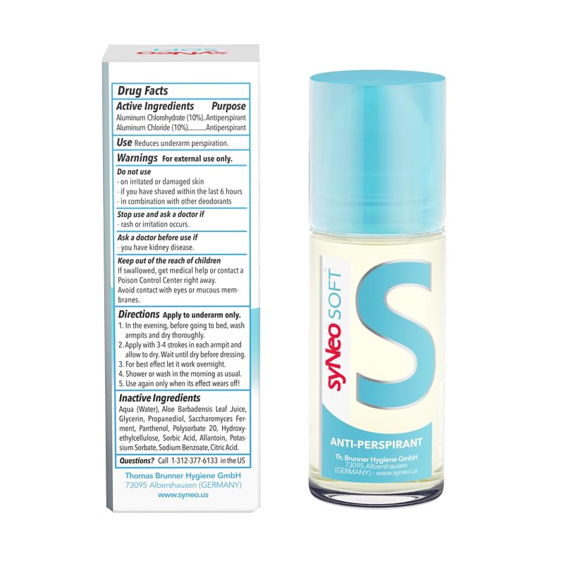 SOFT Antiperspirant Roll-On | Alcohol-Free, Halal Certified Deodorant for Heavy Sweating - 1.69 fl. oz.