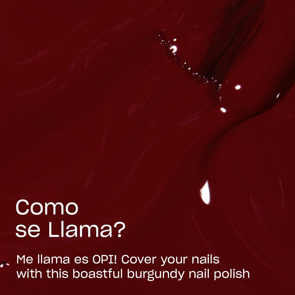 OPI Nail Lacquer Como se Llama? | Opaque Dark Red Crème Chip Resistant Nail Polish | Peru Collection
