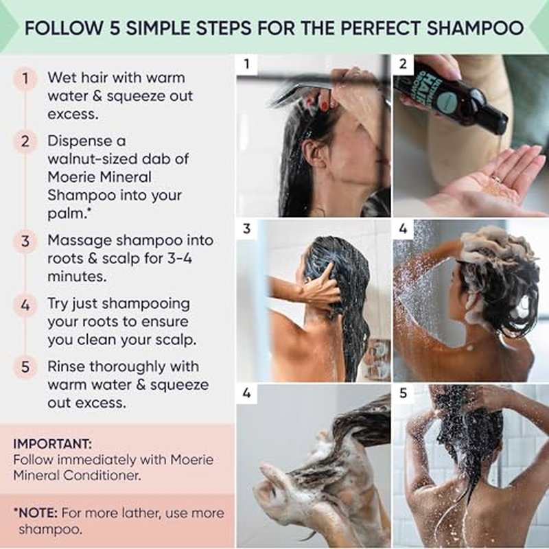 Moerie Ultimate Hair Growth Shampoo ? For Longer, Thicker, Fuller Hair - Vegan Friendly Volumizing Hair Products ? Paraben & Silicone Free ? All Hair Types ? Reverse Hair Loss ? 8.45 fl oz, Triple Set