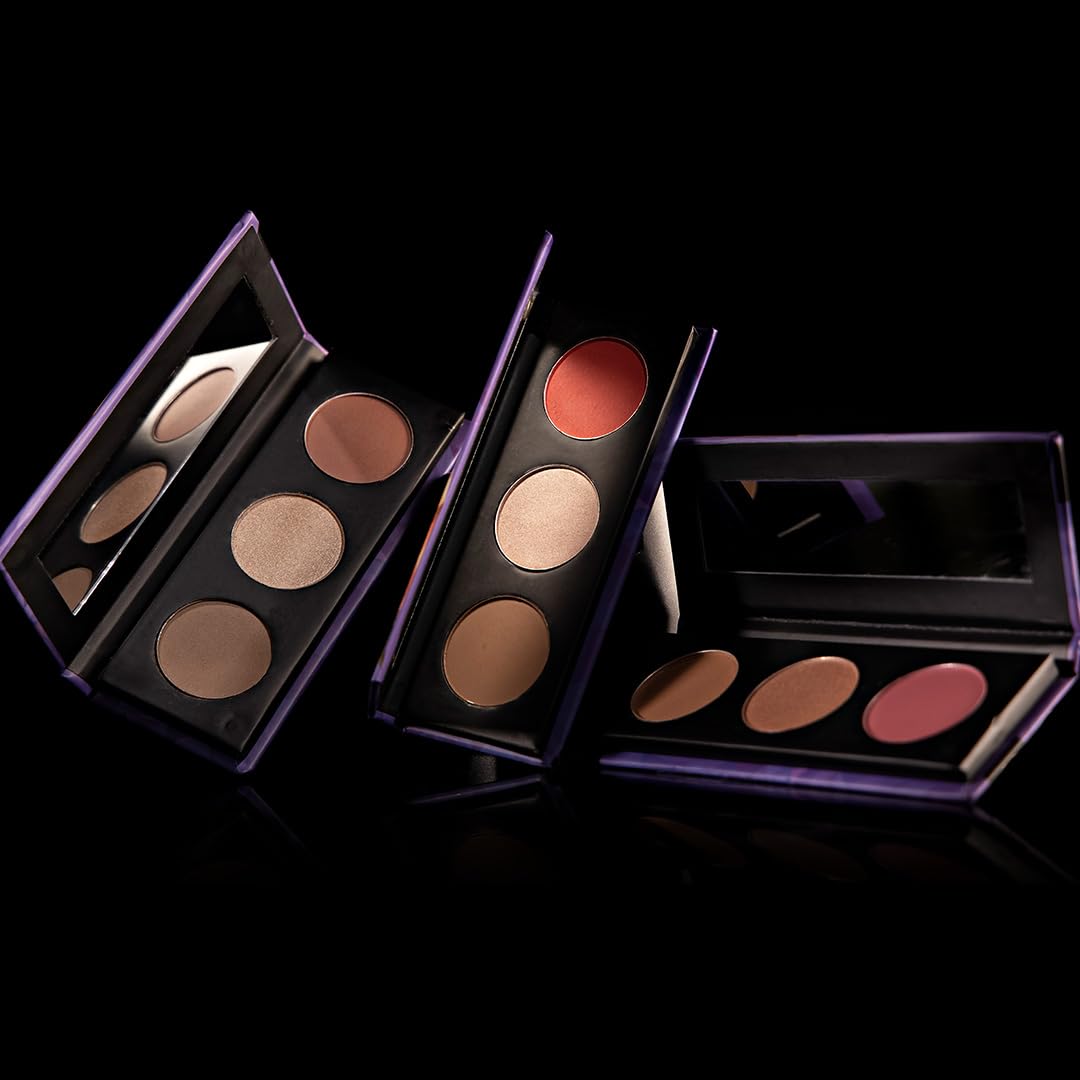 SUGAR Cosmetics Contour De Force Face Palette for Makeup Includes Matte Bronzer, Highlighter & Blush Makeup Palette with Built-in Mirror - 2 g (Pack of 1) 01 Subtle Summit - Face Pallete