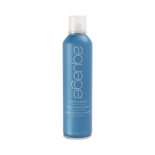 Aquage Freezing Spray - Extra Hold Hairspray for Women & Men - Professional Hair Spray with Anti Humidity Protection and Maximum Shine (10 oz)