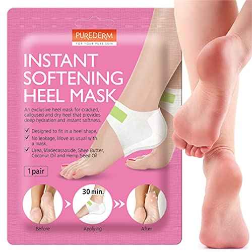 Purederm Instant Softening Heel mask (1 Pair) ? Heel mask Provides deep Hydration and Instant Softness