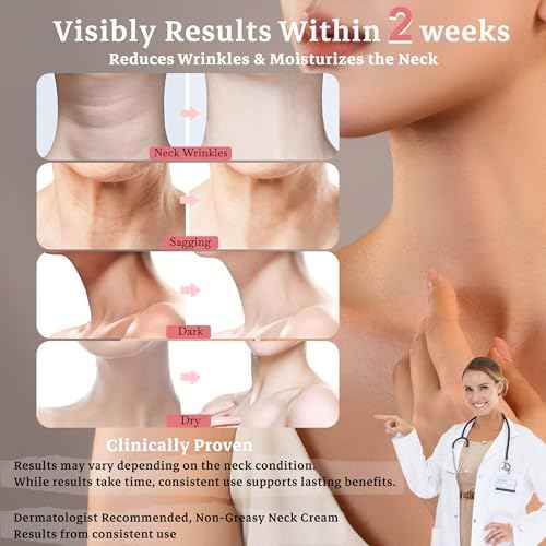 Neck Firming Mask with Collagen & Astaxanthin, 2 in 1 Anti-Wrinkle Neck Sheet Mask Set, Deep Hydration, Skin Tightening, Lifting & Moisturizing Care Patches for Daily Use & Travel, 5 Pack