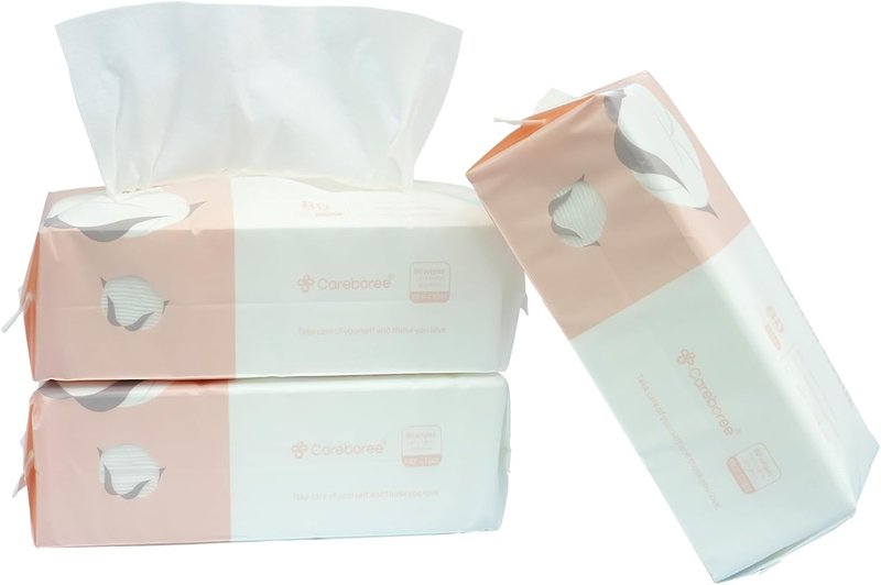 Extra Thick Cotton Face Drying Towels - Unscented Disposable Makeup Remover Wipes | 3-Pack for Men, Women, Kids
