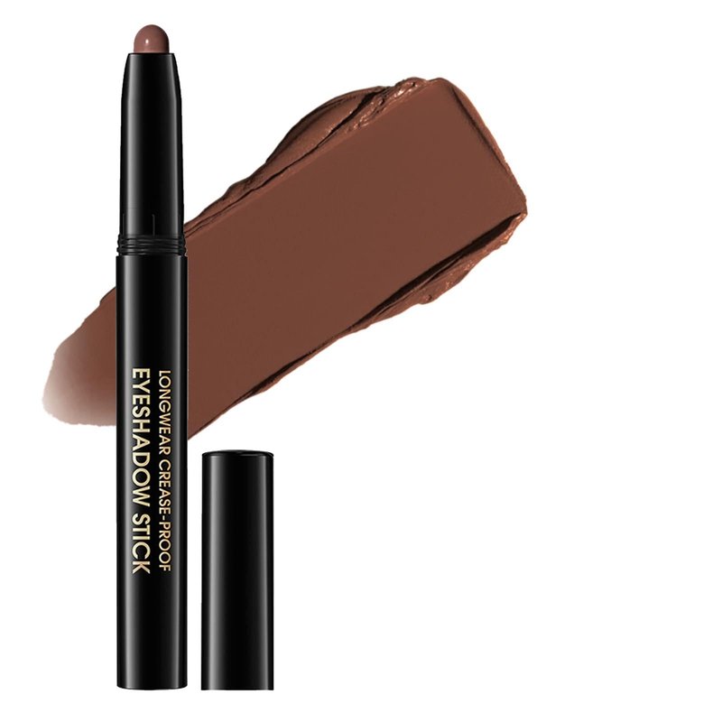 Euphily Matte Cream Eyeshadow Stick, Waterproof Eye Shadow Stick, Long-Lasting and Blendable High Pigmented Single Eyeliner Makeup for Women, 2 Pecan