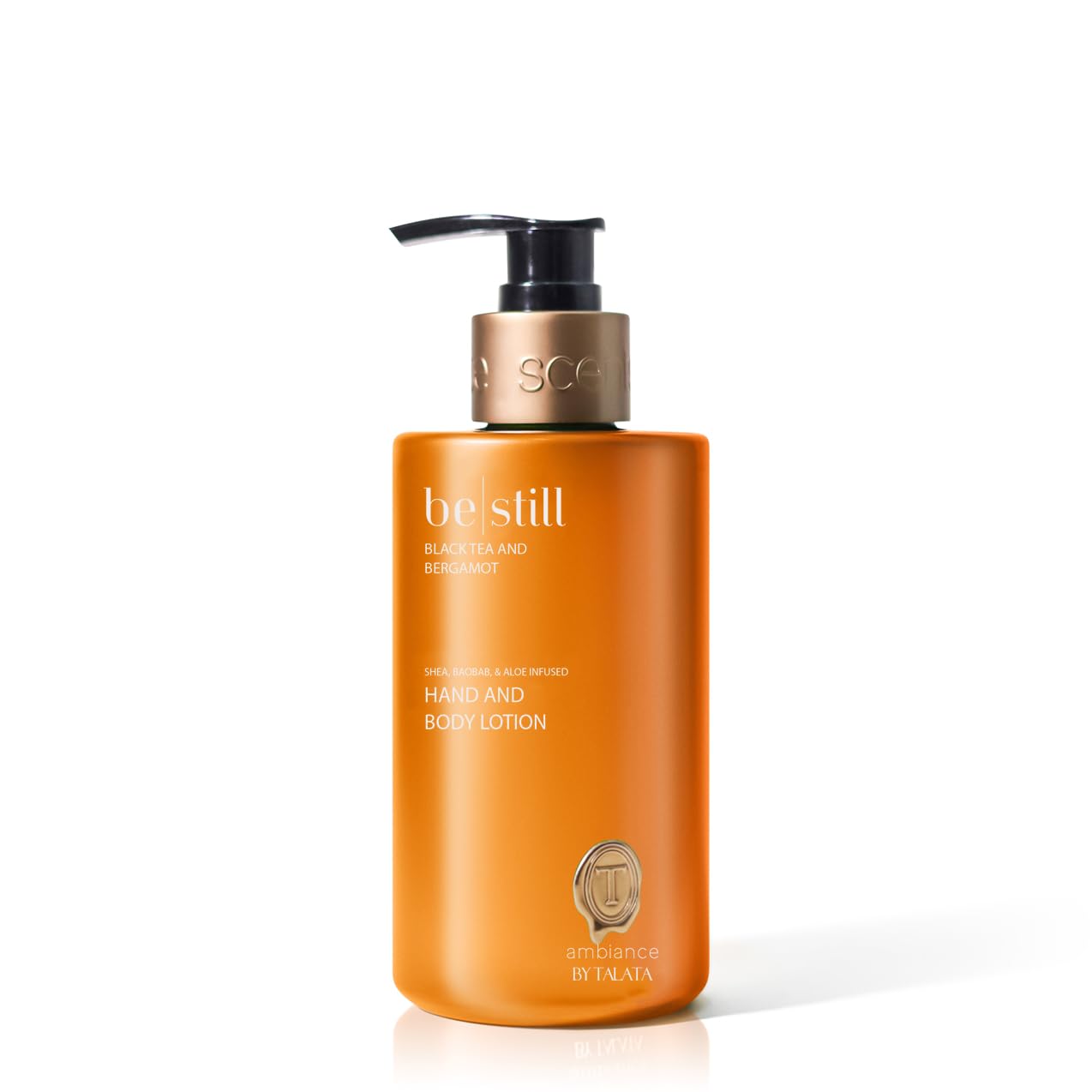 Plant-Based Hand and Body Lotion - Enriched with Baobab Oil & Aloe Vera - 10 Fl Oz | Black Tea & Bergamot Scent
