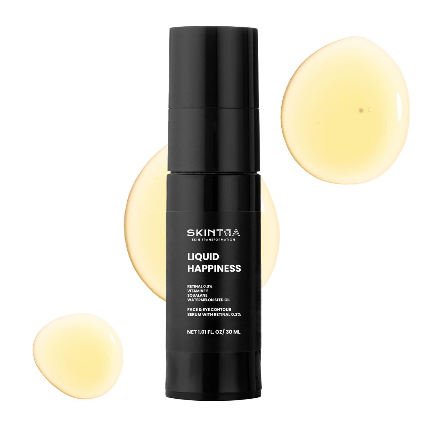 Liquid Happiness Retinaldehyde Serum for Face & Eyes - Anti-Aging Formula with Fast-Absorbing Squalane | 30 ml