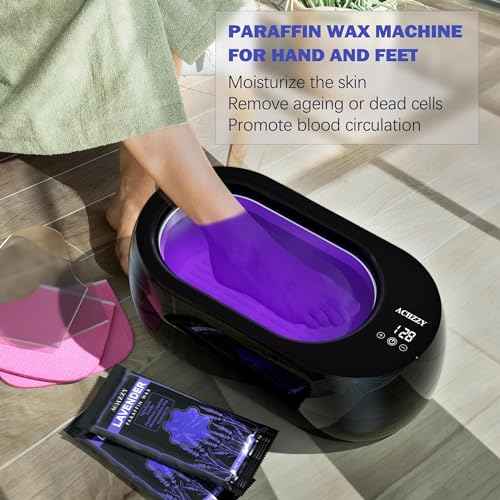 Paraffin Wax Machine for Hand and Feet - Paraffin Wax Bath 4500ml Paraffin Wax Warmer, Intelligent Heating for Fast Melting, Moisturizing Kit Auto-time and Keep Warm Paraffin Hand Wax Machine