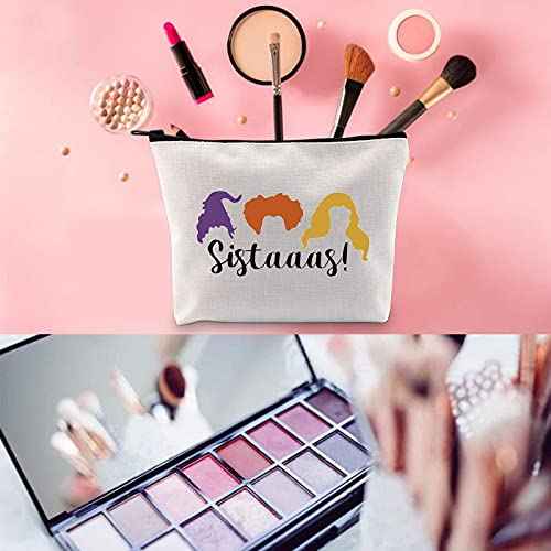WCGXKO Sistaaas Sanderson Sisters Inspired Zipper Pouch Makeup Bag (Sistaaas)