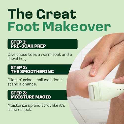 Electric Sole Buffer Foot Callus Remover - Rechargeable Electric Foot File for Dead Dry Skin - Professional Pedicure Tool - Smooth Cracked Heels & Calloused Feet - Ultimate Self-Care Tool
