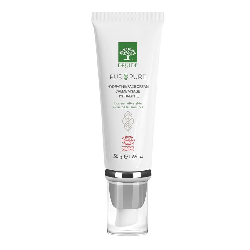 Laboratoires Druide Pur&Pure Hydrating Face Cream Care Organic Moisturizer Cream for Sensitive Skin Ultra-gentle Hypoallergenic – 50 g (1.69 oz) Fragrance-Free,skin soft, Made in Canada