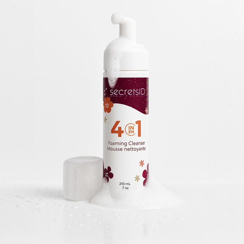 SecretsID Lash Shampoo Kit for Eyelash Extensions - Premium Salon-Grade Made in the USA 210 mL Fragrance-Free Eyelid Foaming Cleanser