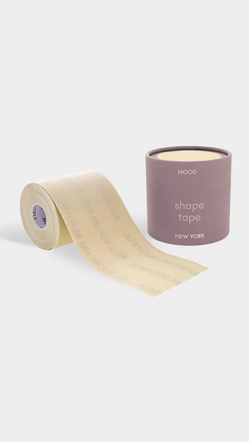 NOOD New York Shape Tape 3" Wide Adhesive Shaping, Lifting, and Waterproof Hemp Breast Tape, No. 3 Buff, 3 in.