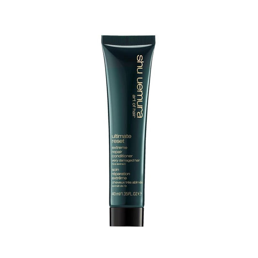 shu uemura art of hair Ultimate Reset Extreme Hair Repair Conditioner - Strengthens to Reduce Breakage and Split Ends, Deeply Conditions and Nourishes Damaged Hair, With Japanese Rice Extract, 8 Fl Oz