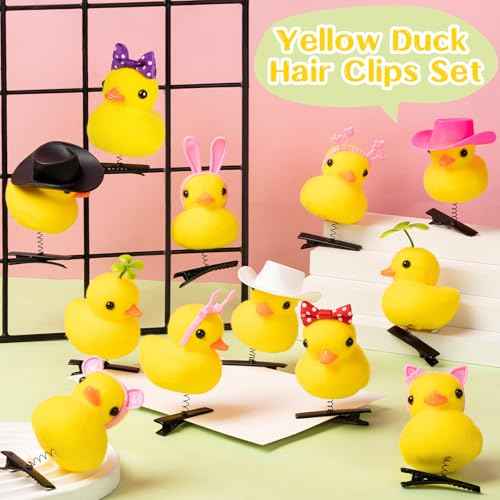 48Pcs Duck Clips for Hair, Cute Sprouts Rave Clips, Festival Accessories for School Home Party Props