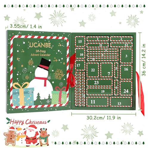 UCANBE Makeup Advent Calendar 2025 for Women Teens Girls, 24 Piece Christmas Holiday Gift Sets, Beauty & Cosmetic Surprises Countdown