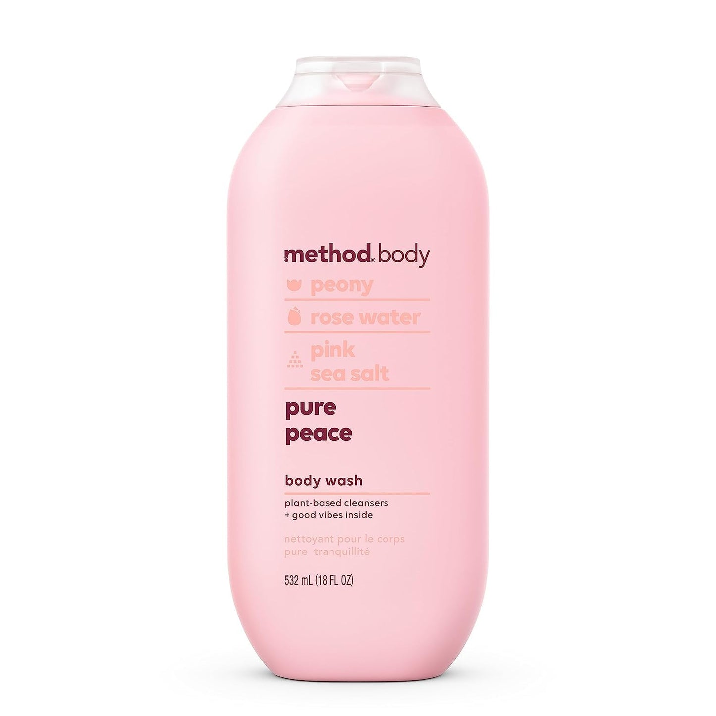 Method Body Wash Variety Pack - 3 Scents - Simply Nourish, Pure Peace And Daily Zen - 18 Fl Oz Each
