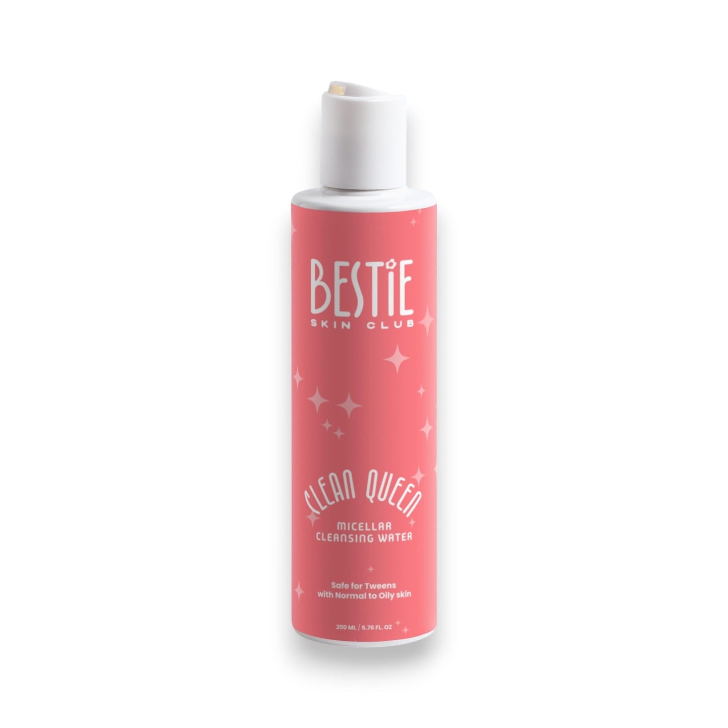 Bestie Skin Club Clean Queen Micellar Cleansing Water, Makeup Remover with Hyaluronic Acid, Aloe, Chamomile