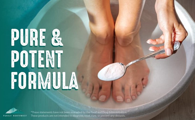 Tea Tree Oil & Peppermint Foot Soak - Epsom Salt Relief for Stubborn Odor, Athletes Foot & Itchy Skin | 16 oz