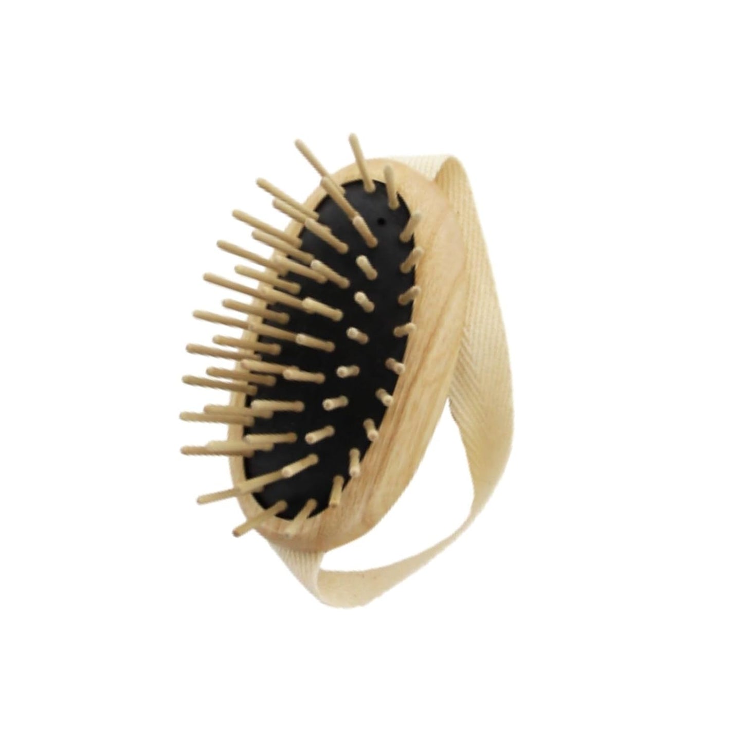 Scalp Massage Brush - Handmade Ash Wood Hair Growth Stimulator | Vegan & Sustainable - 8.5 x 5 cm
