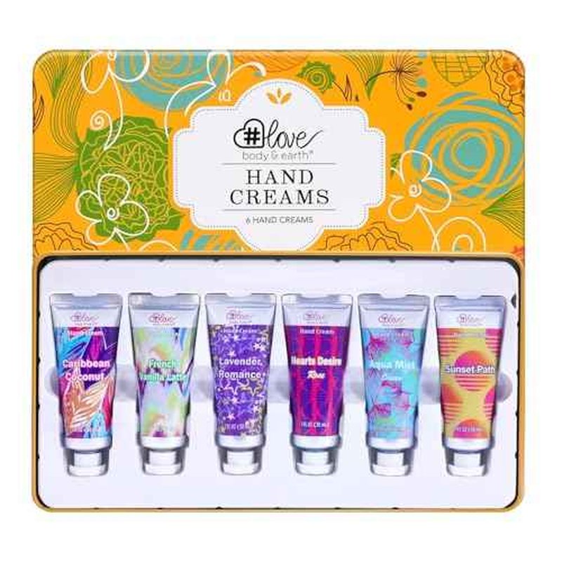 BODY & EARTH # LOVE Hand Cream Hand Lotion Gifts Set for Women, 6-Pack of Hand Cream Travel Size Hand Lotion for Nourishing Dry Hands, Birthday Christmas Gifts for Women