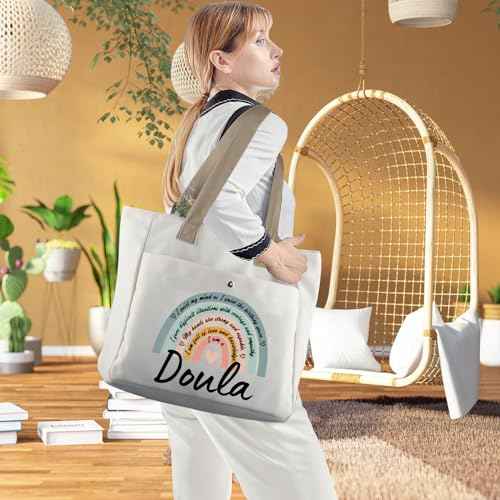 WCGXKO Doula Thank You Gift Doula Definition Gift Doula Zipper Pouch Cosmetic Bag (Doula TB)